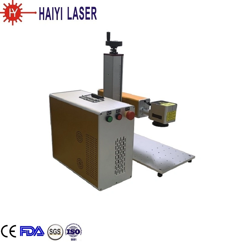 Portable Optical 20W 30W Fiber Laser Marking Machine with Raycus Laser Source