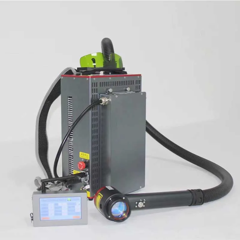50W 100W 200W Mopa Rust Removal Backpack Pulse Laser Cleaning Machine for Paint Removal